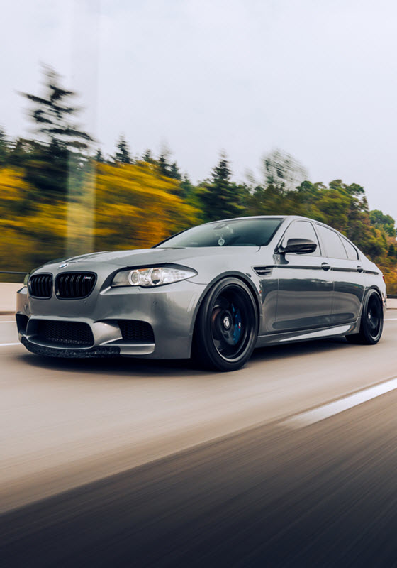 Grey BMW M5 Car