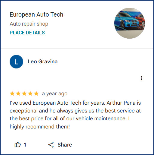 Review of European Auto Tech By Leo Gravina